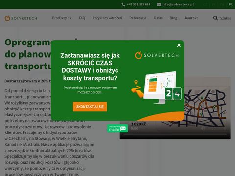 Solvertech.pl - planowanie tras dostaw