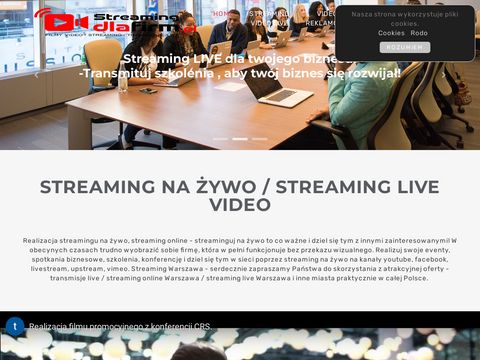 Streamingdlafirm.pl realizacja transmisji na żywo