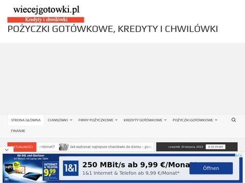Wiecejgotowki.pl - katalog firm pożyczkowych