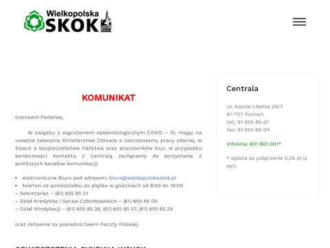Wielkopolska SKOK - załóż konto, lokatę