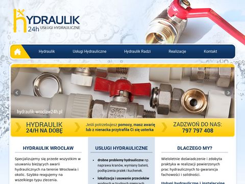 Hydraulik-wroclaw24h.pl usuwanie awarii