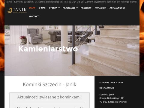 Kominki Janik - usługi kamieniarskie w Szczecinie