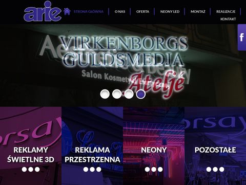 Arie - reklama świetlna Poznań