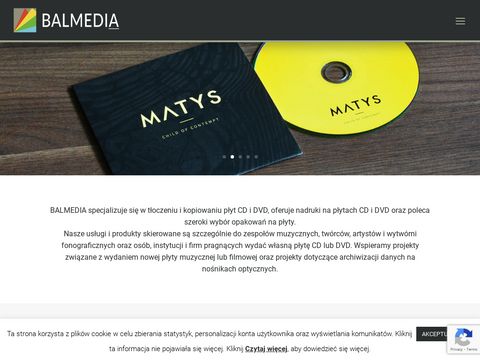 Balmedia.com.pl tłoczenie płyt cd i dvd