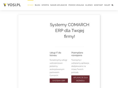 Yosi.pl oprogramowanie dla firm ERP