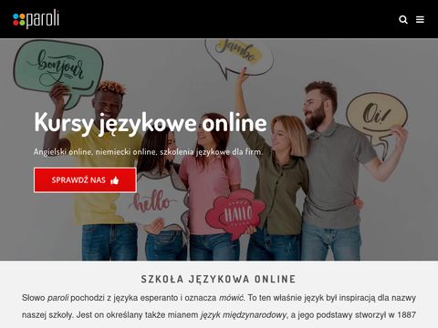 Paroli.pl - angielski online dla firm