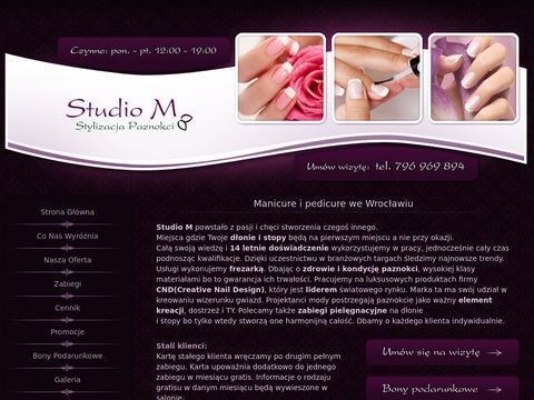 Studio M - stylizacja paznokci