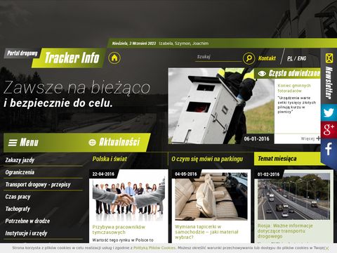 Portal dla kierowców - TrackerInfo