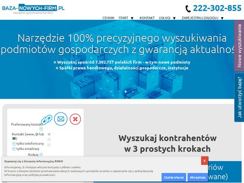 Baza-nowych-firm.pl - zarządzanie