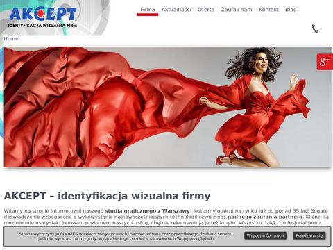 Akcept.com.pl - reklama świetlna Warszawa