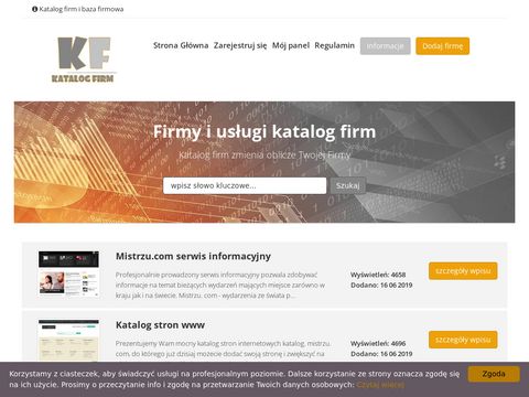 Indeks firm Katalog-firmy.biz
