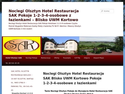 Hotel Olsztyn - noclegi restauracja SAK