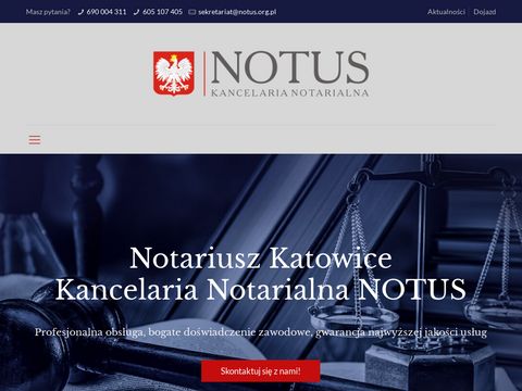 Kancelaria notarialna Katowice - notus.org.pl