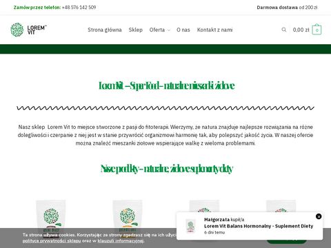 Loremvit.pl - zioła dla aktywnych