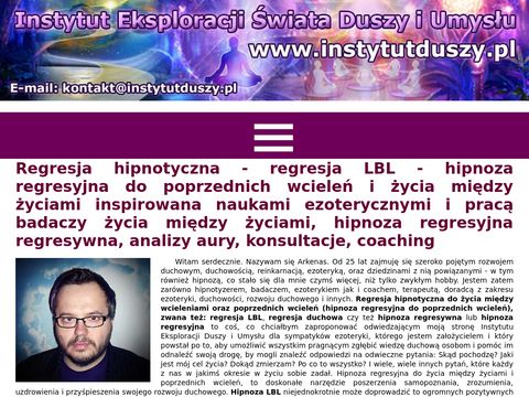 Instytutduszy.pl - hipnoza regresyjna LBL