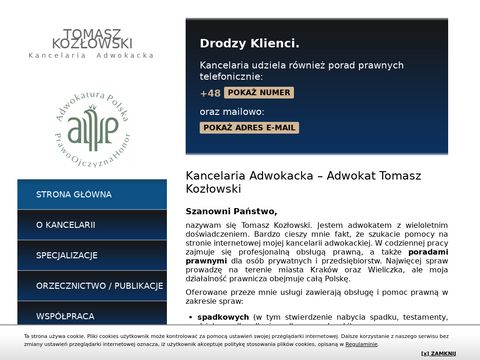 Kozlowski-adwokat.pl kancelaria prawna Kraków