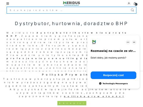Meridus.pl sklep BHP, odzież robocza