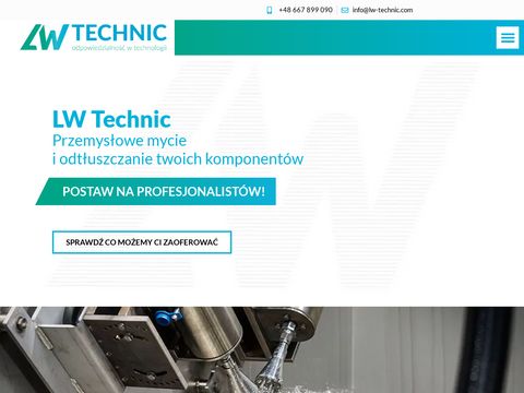LW Technic - przemysłowe mycie