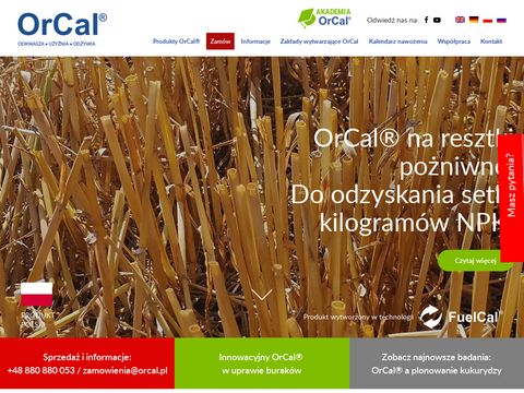 Orcal.pl nawozy mineralne materia organiczna
