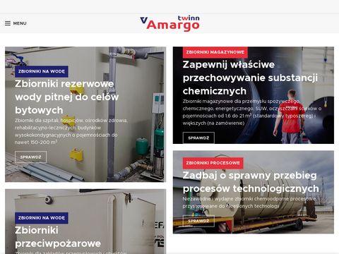 Amargotwinn.pl zbiorniki na wodę, chemoodporne