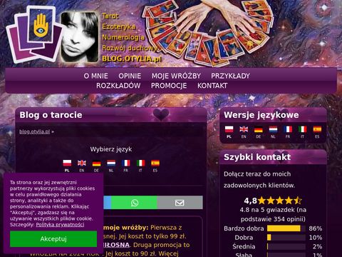 Blog.otylia.pl - rozmowa z wróżką online