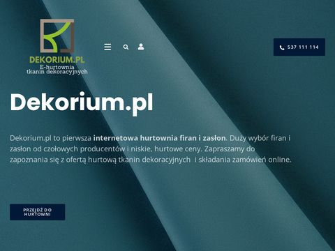 Dekorium.pl - hurtownia tkanin dekoracyjnych
