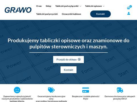 Firmagrawo.pl - tabliczki opisowe