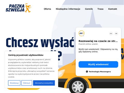 Paczkaszwecja.pl - kurier Polska Szwecja