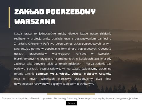 Pogrzeby24.waw.pl zakłady pogrzebowe Warszawa