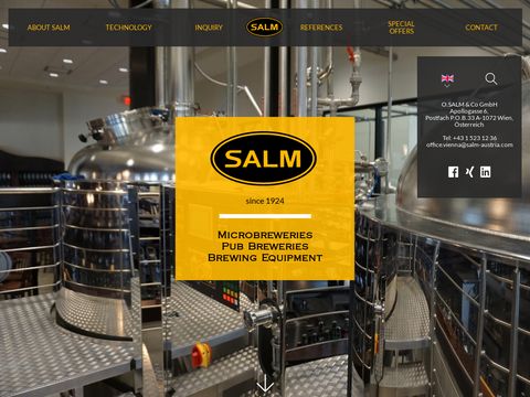 Salm - producent piwa i wyposażenie browaru