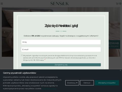 Sensilk.pl - produkty z jedwabiu naturalnego