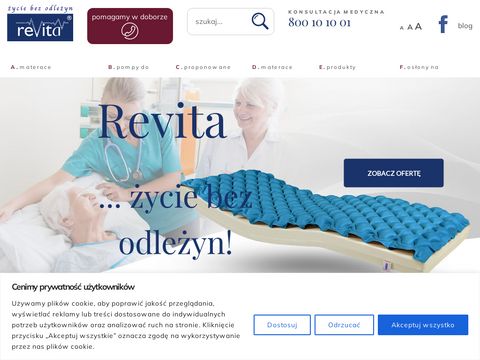 Revita.pl - materac przeciwodleżynowy falisty