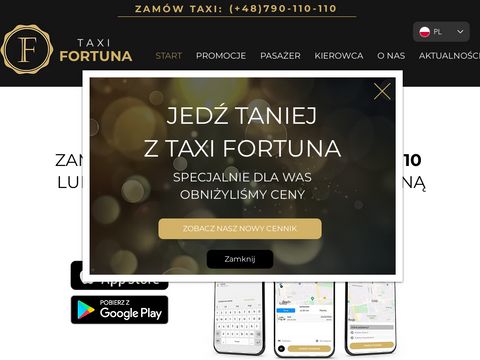 Taxi Fortuna - tanie taxi w Łodzi i okolicach