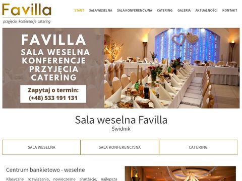 Favilla - sala weselna catering konferencje