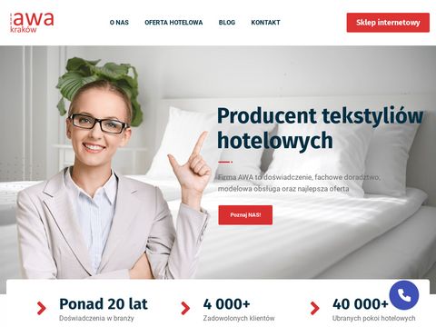 AWA Kraków - producent tekstyliów hotelowych