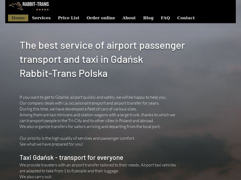 Rabbittranspoland.com - taxi Gdańsk