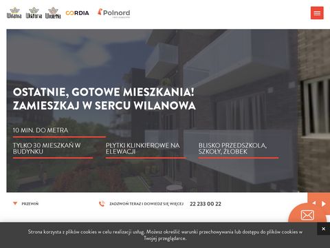 Wilania.polnord.pl mieszkania 1-pokojowe Wilanów
